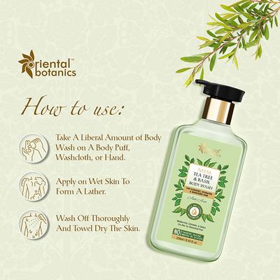Oriental Botanics Neem, Tea Tree and Basil Body Wash 250 ml - Shower Gels & Body Wash