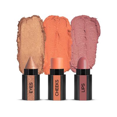 RENEE Fab Face Nude Lips, Cheeks and Eyes 4.5gm - Lipsticks