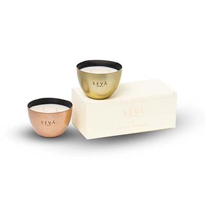 Seva Home Heirloom Bowl Mini Scented Candle (Gold+Rosegold) 2's - Candle