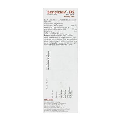 Sensiclav DS 457mg Dry Syrup 30ml - Bacterial Infections-Pen