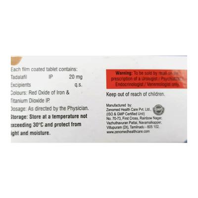 TADAMASA 20 Tablet 10's - Impotence/Erectile Dysfunction (Ed)