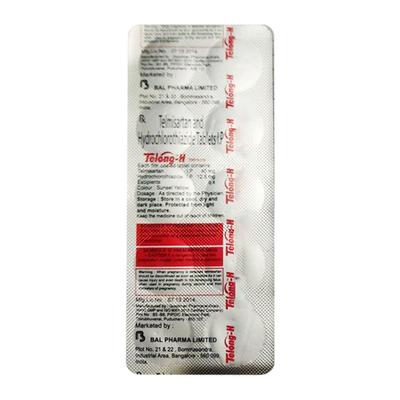 Telong H Tablet 10'S - Hypertension-Ang