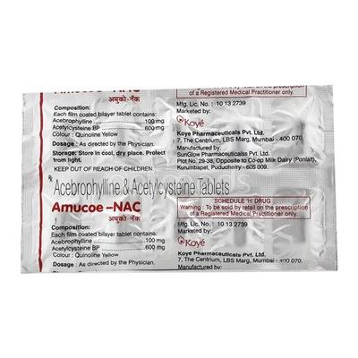 Amucoe Nac Tablet 10'S - Asthma/COPD-Ast