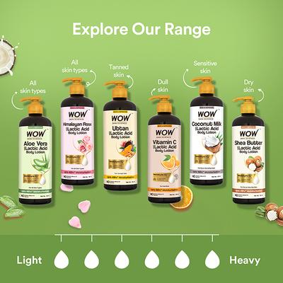 Wow Life Science Aloe Vera Body Lotion - Ultra Light Hydration 400 ml - Lotions & Creams