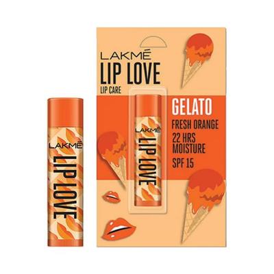 Lakme Lip Love Gelato Chapstick Fresh Orange 4.5 gm - Lip Balms