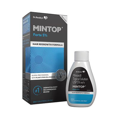 MINTOP FORTE 5% NEW PACK HAIR REGROWTH FORMULA Solution 60ml - Hair Loss-Oda