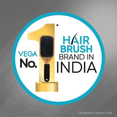 Vega Round Hair Brush for Men and Women, Reduces Snags, Detangle and Tangles (E34-RB) 65 gm - Hair Brushes