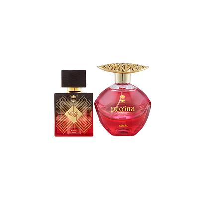 Ajmal Amber Magic EDP Spicy Aromatic Perfume And Regina EDP Floral Fruity Perfume 200 ml - Perfumes (Edt/Edp)