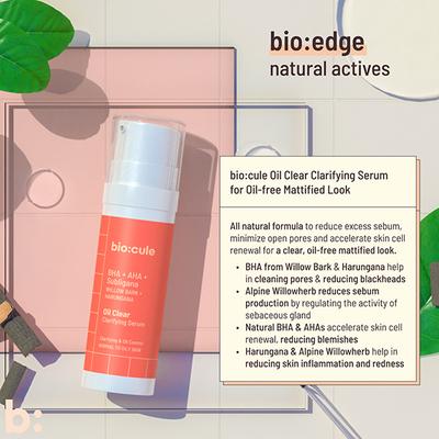 Biocule Aha, Bha Oil Clear Clarifying Face Serum For Normal To Oily Skin 15 ml - Face Serum