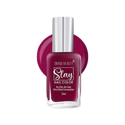 Swiss Beauty Slay Nail Color, Shade - Crystal Pink 13 gm - Nail Polish