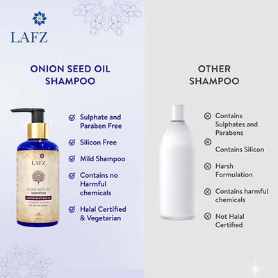 Lafz Onion Seed Oil For Hair 200 ml - Shampoos