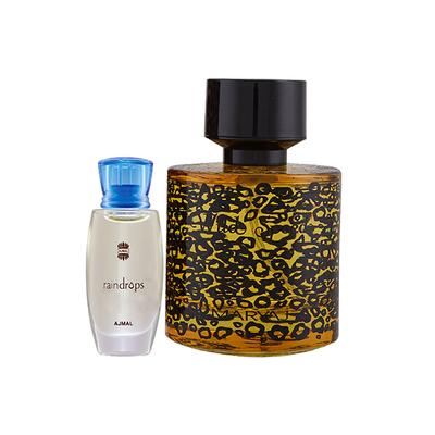 Ajmal Raindrops Concentrated Perfume Oil Floral Chypre And Maryaj Wild Speed EDP Citrus Spicy Perfume 110 ml - Perfumes (Edt/Edp)