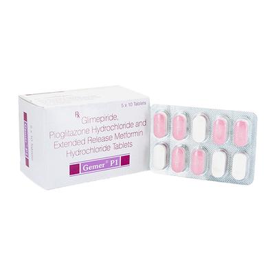 Gemer P 1mg Tablet 10'S - Diabetes-Ant