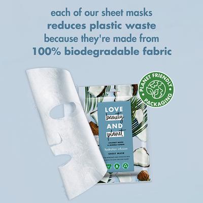 Love Beauty And Planet Coconut Water & Mimosa Flower Sheet Mask 25 ml - Sheet Masks