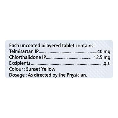TELMIMAC CT 40mg Tablet 10's - Hypertension-Ang