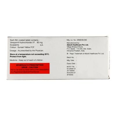 CALAPTIN 80mg Tablet 30's - Hypertension-Cal