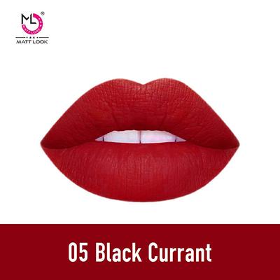 Matt Look Lip Makeup Temptation Liquid Matte Lipstick, Black Currant 5 ml - Liquid Lipsticks