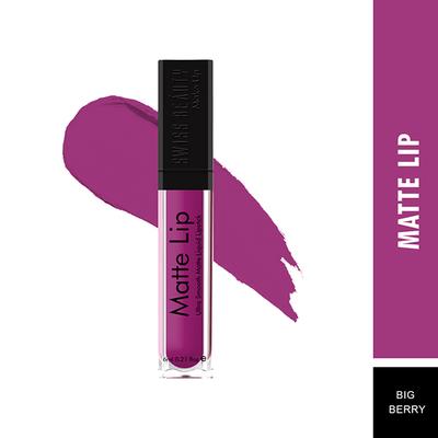Swiss Beauty Ultra Smooth Matte Liquid Lipstick - (Big Berry) 6 ml - Liquid Lipsticks