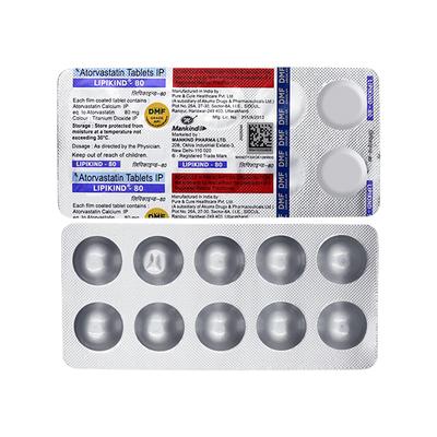 LIPIKIND 80 Tablet 10's - High Cholesterol-Dys