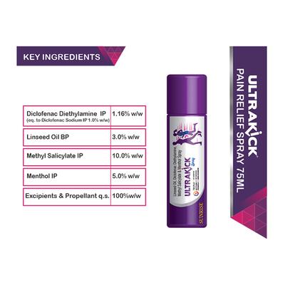 ULTRAKICK Spray 75ml - Pain relief-Nsa