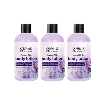 Globus Naturals Lavender Bliss Body Lotion, 200ml each 3's - Creams, Lotions & Oils