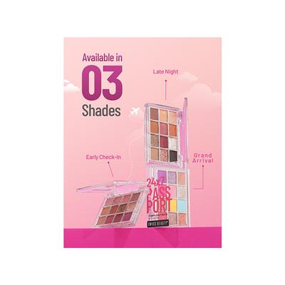 Swiss Beauty 24-7 Passport Eyeshadow Palette Shade- Grand Arrival 4.5 gm - Eye Shadow Palettes