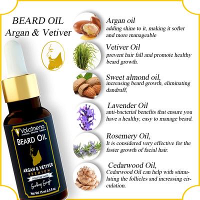 Volamena Beard Oil - Argan & Vetiver 15 ml - Beard Oil