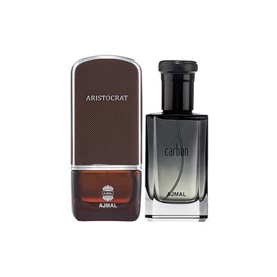 Ajmal Aristocrat EDP Citrus Woody Perfume And Carbon EDP Citrus Spicy Perfume 175 ml - Men Perfumes (Edt/Edp)