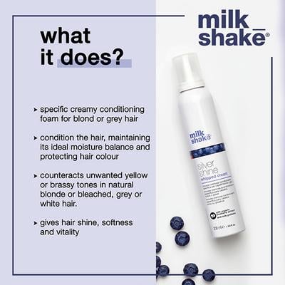 milk shake Silver Shine Whipped Cream 200 ml - Hair Perms & Texturizers