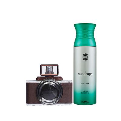 Maryaj Zoom Pour Homme EDP Spicy Woody Perfume And Ajmal Raindrops Femme Deodorant Floral Chypre Fragrance 300 ml - Perfumes (Edt/Edp)