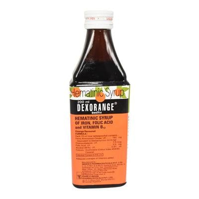 Dexorange Orange Flavoured Syrup 200ml - Iron Supplement/Anaemia-Vma