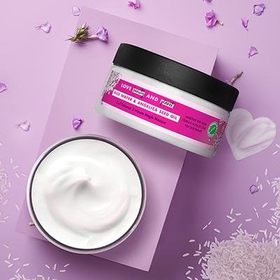 Love Beauty and Planet Rice Water and Angelica Seed Oil Curl Care Hair Mask 200 ml - Hair Masks & Packs