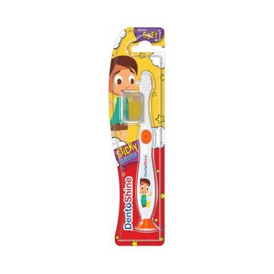 Dentoshine Sticky Toothbrush for Kids Orange 100 gm - Toothbrushes