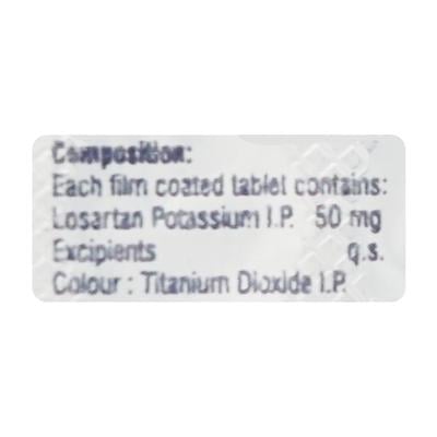 Losartar 50mg Tablet 10'S - Hypertension-Ang