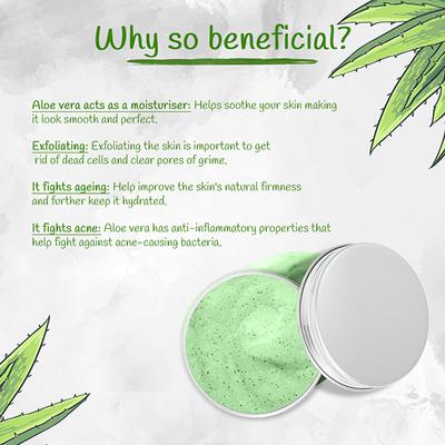 Nutriment Aloevera Scrub All Skin Type 250 gm - Scrubs & Exfoliants