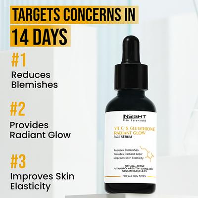 Insight Cosmetics Vit C & Glutathione Radiant Glow Face Serum 30 ml - Face Serum