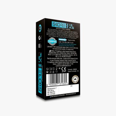 Skore Condoms - Zigzag 10's - Plain/Flavoured Condoms