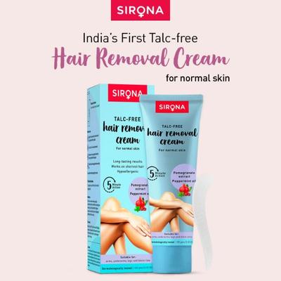 Sirona Talc-Free Hair Removal Cream for Normal Skin 100gm - Shaving & Hair Removal