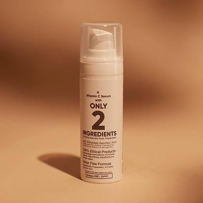 Cos IQ Vitamin C 8 percent Face Serum Only 2 Ingredients Safe and Effective Skin Brightening Serum 30 ml - Face Serum