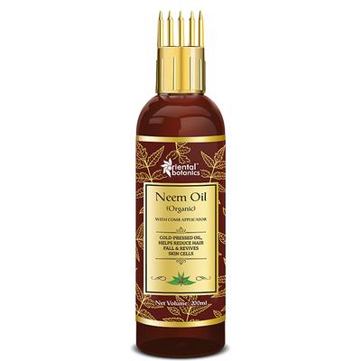 Oriental Botanics Organic Neem Oil with Comb Applicator 200 ml - Hair Oils