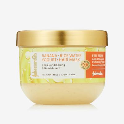 Fabessentials Banana Rice Water Yogurt Hair Mask 200 gm - Hair Masks & Packs