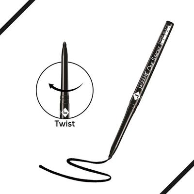 Jaquline USA OneStroke Super Black Kajal 0.30g 0.3 gm - Kajal & Kohls