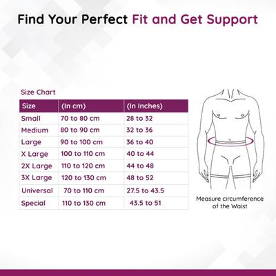 Flamingo Lumbar Sacro Belt - Black & Orange (OC - 2001) (M) 1's - Abdomen/Neck/Arm/Elbow Supports