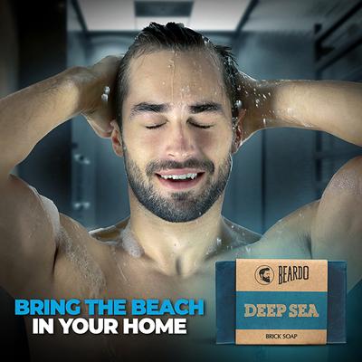 Beardo Brick Soap - Deep Sea 125 gm - Soaps