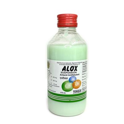 ALOX SAUNF FLAVOUR Suspension 170ml - Ulcer/Reflux/Flatulence-Aaa