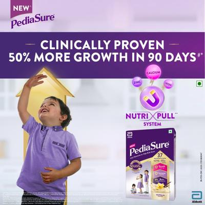 Pediasure Scientifically Designed Nutrition Drink Refill - Vanilla Flavour 950 g - Kids Nutrition