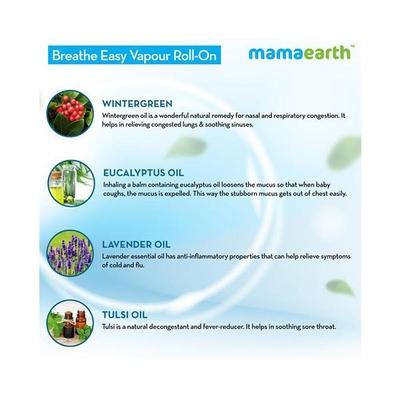 Mamaearth Breathe Easy Vapour Roll-on for babies 40 ml - Baby Skin Care