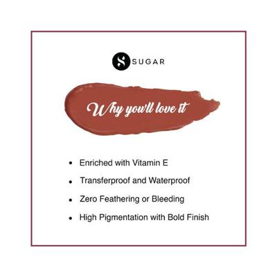 Sugar Cosmetics Smudge Me Not Liquid Mini Lipstick 13 Wooed By Nude 1.1 ml - Liquid Lipsticks