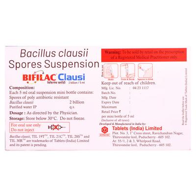 BIFILAC CLAUSI Suspension 5ml - Diarrhoea-Ant