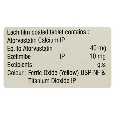 ATORVA E 40 Tablet 10's - High Cholesterol-Dys